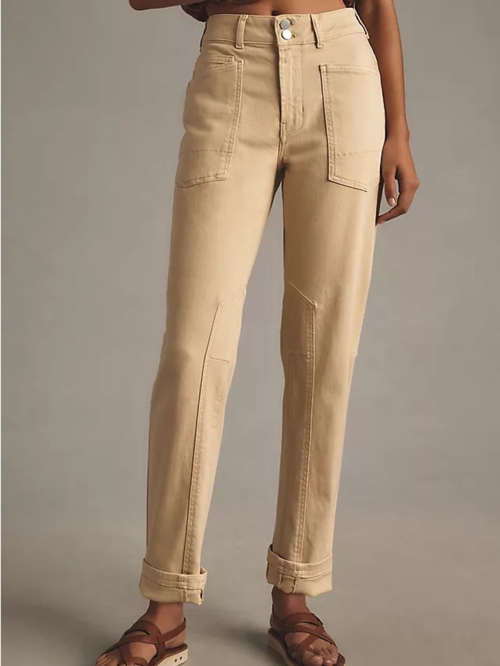 Pilcro and the Letterpress The Wanderer Mid-Rise Relaxed-Leg Jeans Sz 31